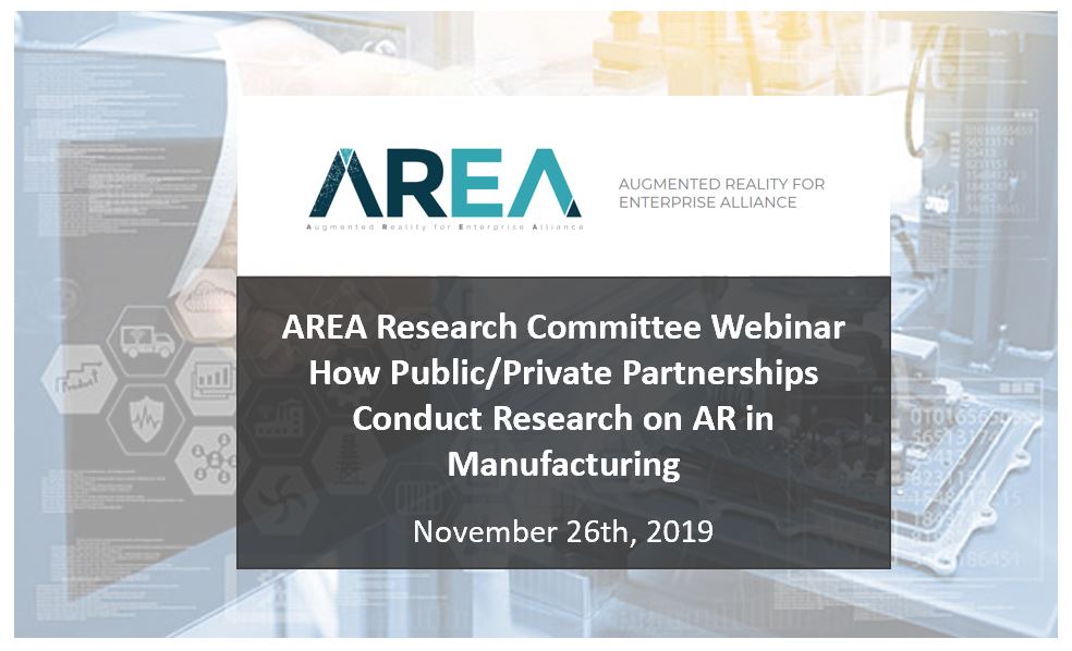 How Public/Private Partnerships Conduct Research on AR in Manufacturing